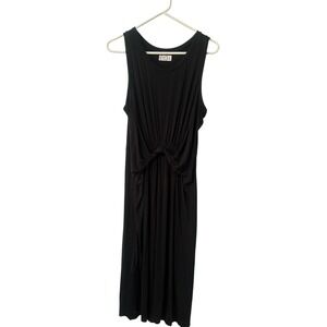 24/7 Maurice's Size 2X Women's Maxi Dress Twist Front Black Sleeveless